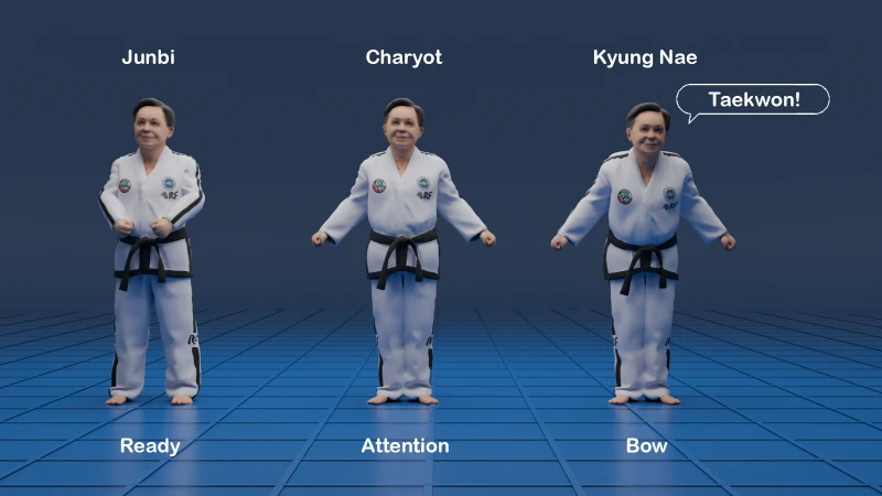 salute in taekwon-do