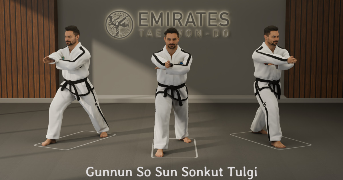 Walking stance straight fingertip thrust (Gunnun So Sun Sonkut Tulgi) technical reference cover image