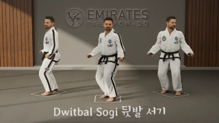 Rear foot stance (Dwit Bal Sogi) technical reference