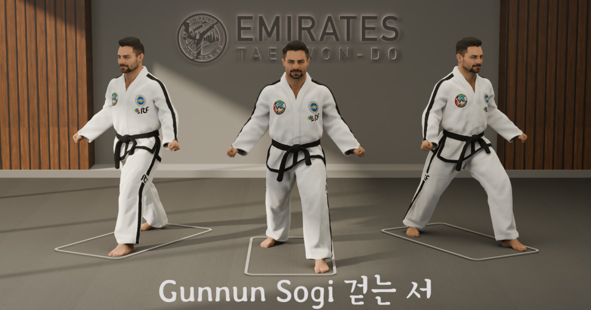 Walking stance (Gunnun Sogi) technical reference cover image