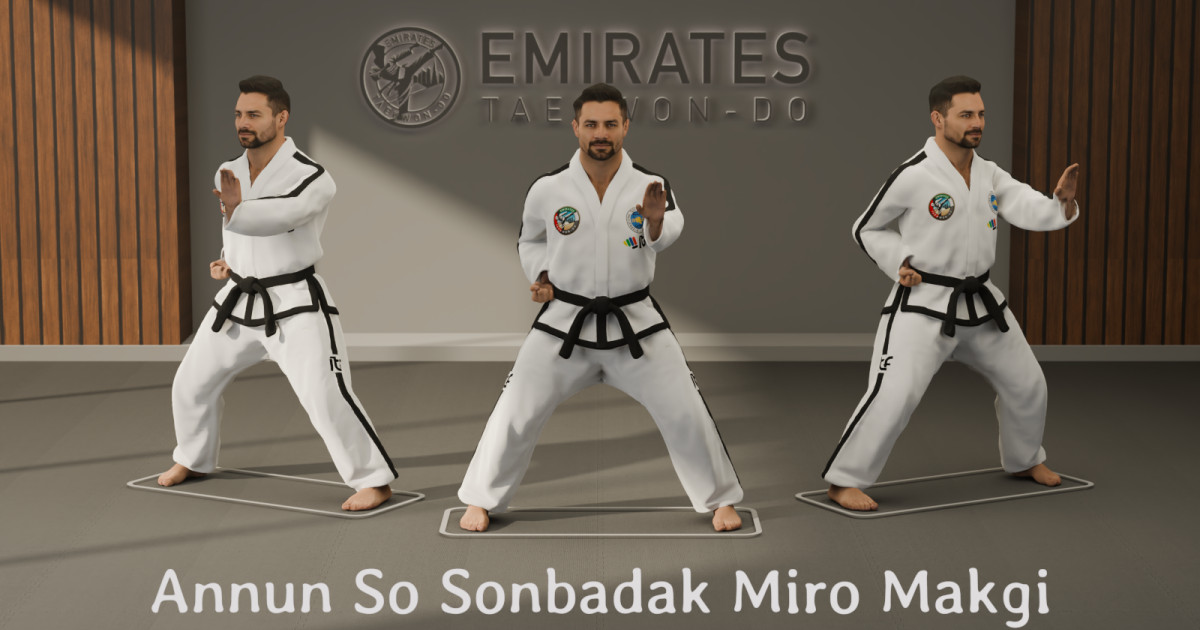 Referencia técnica de bloqueo con la palma en posición sentada (Annun So Sonbadak Miro Makgi) cover image